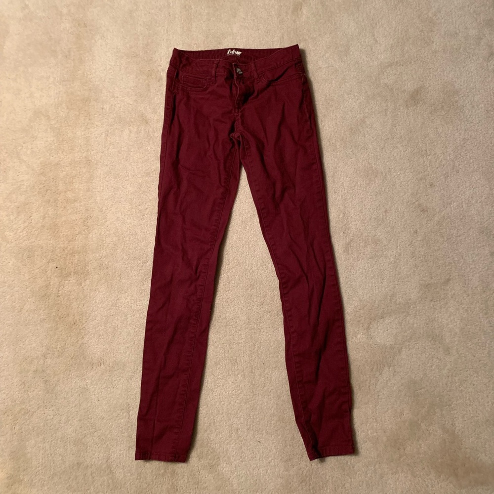 Burgundy Jeans